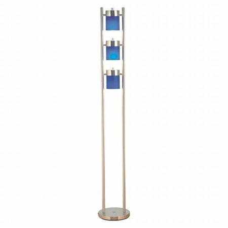 CLING 3031FB 3-Light Adjustable Floor Lamp - Blue CL106041